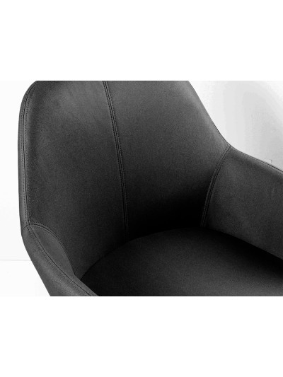 Silla q-connect confidente siemione base metalica alt max 820 anc 570 prof 580 color gris oscuro