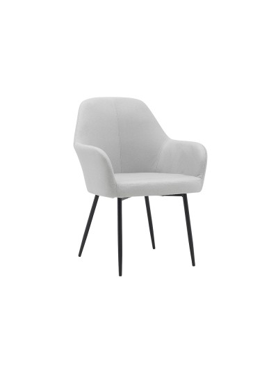 Silla q-connect confidente siemione base metalica alt max 820 anc 570 prof 580 color gris claro