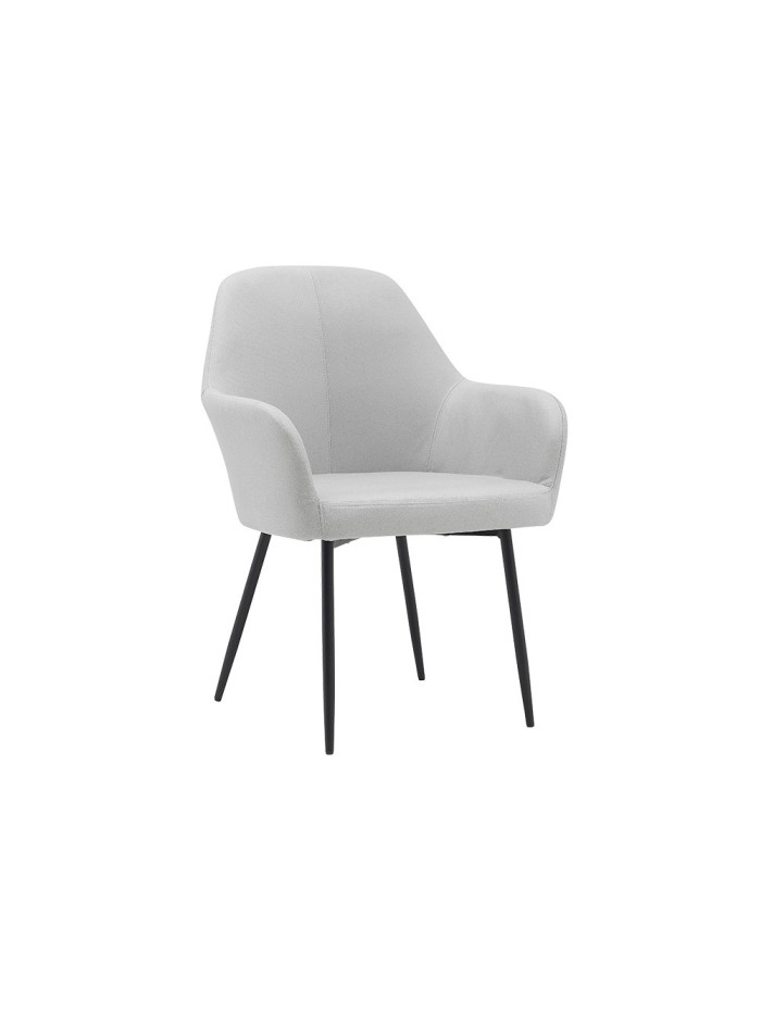 Silla q-connect confidente siemione base metalica alt max 820 anc 570 prof 580 color gris claro Silla q-connect confidente siemione base metalica alt max 820 anc 570 prof 580 color gris claro