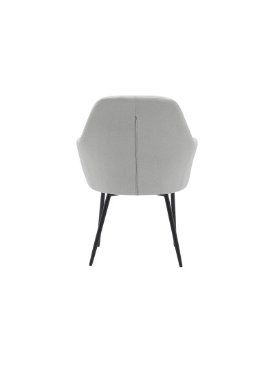 Silla q-connect confidente siemione base metalica alt max 820 anc 570 prof 580 color gris claro