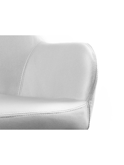 Silla q-connect confidente siemione base metalica alt max 820 anc 570 prof 580 color gris claro