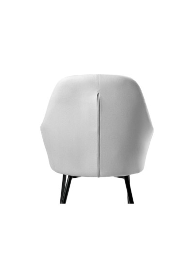 Silla q-connect confidente siemione base metalica alt max 820 anc 570 prof 580 color gris claro