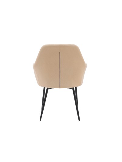 Silla q-connect confidente siemione base metalica alt max 820 anc 570 prof 580 color marron arena