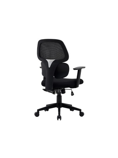 Silla q-connect oficina ancona malla base metalica alt max 1110 anc 660 prof 590 ruedas premium color negro