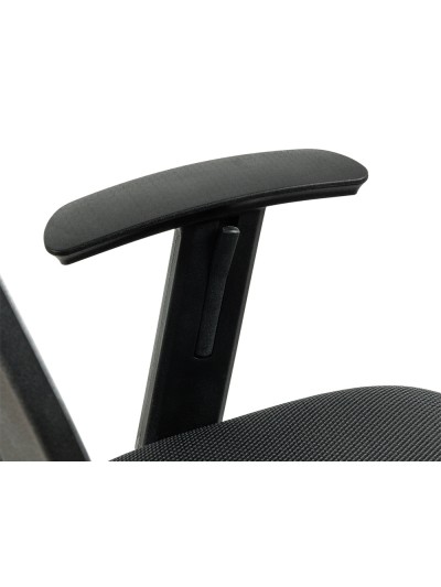 Silla q-connect oficina ancona malla base metalica alt max 1110 anc 660 prof 590 ruedas premium color negro