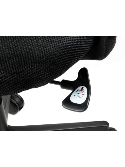 Silla q-connect oficina ancona malla base metalica alt max 1110 anc 660 prof 590 ruedas premium color negro