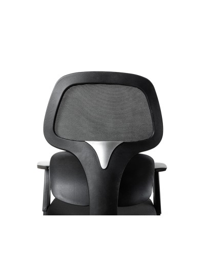 Silla q-connect oficina ancona malla base metalica alt max 1110 anc 660 prof 590 ruedas premium color negro