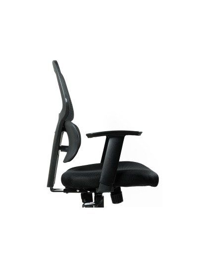 Silla q-connect oficina ancona malla base metalica alt max 1110 anc 660 prof 590 ruedas premium color negro