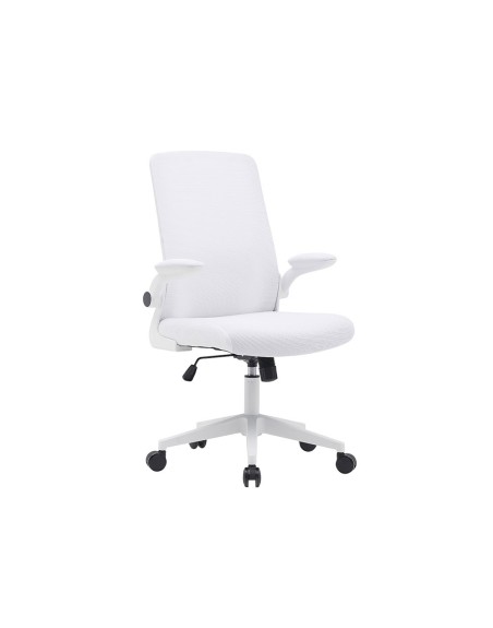 Silla q-connect oficina alba malla base metalica alt max 1110 anc 610 prof 580 ruedas premium color blanco