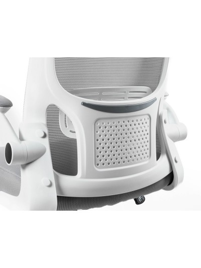 Silla q-connect oficina alba malla base metalica alt max 1110 anc 610 prof 580 ruedas premium color gris