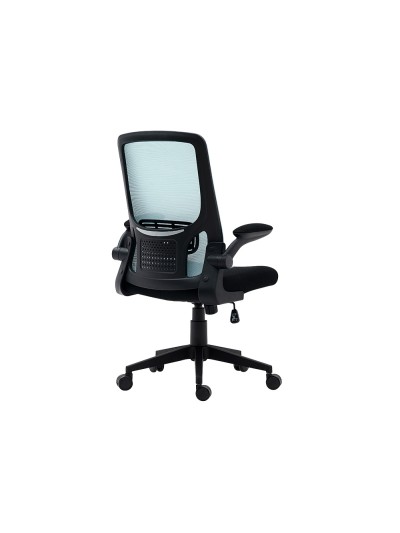 Silla q-connect oficina alba malla base metalica alt max 1110 anc 610 prof 580 ruedas premium color negro azul
