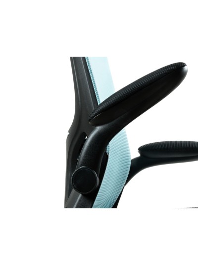 Silla q-connect oficina alba malla base metalica alt max 1110 anc 610 prof 580 ruedas premium color negro azul