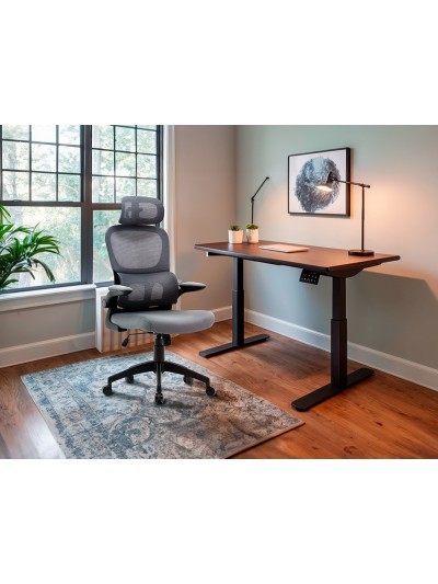 Silla q-connect direccion sorrento malla base metalica alt max 1320 anc 650 prof 600 mm ruedas premium gris