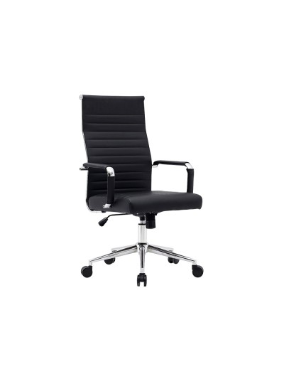 Silla q-connect direccion bosa simil piel base metalica alt max 1130 anc 550 prof 630 mm ruedas premium color negro