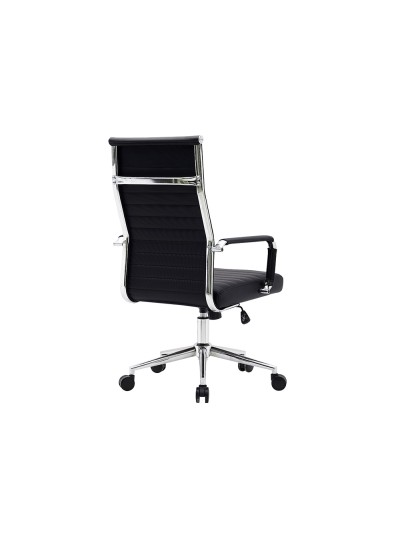 Silla q-connect direccion bosa simil piel base metalica alt max 1130 anc 550 prof 630 mm ruedas premium color negro