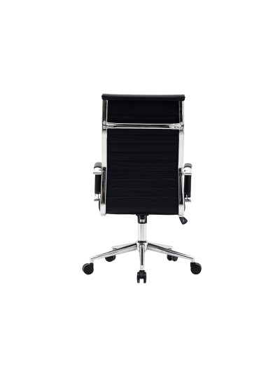 Silla q-connect direccion bosa simil piel base metalica alt max 1130 anc 550 prof 630 mm ruedas premium color negro