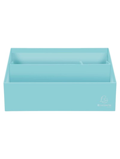 Organizador exacompta aquarel carton forrado 3 compartimentos colores pastel surtidos 250x100x140 mm