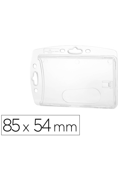 Identificador durable rigido para 1 tarjeta 54x87 mm pack de 10 unidades