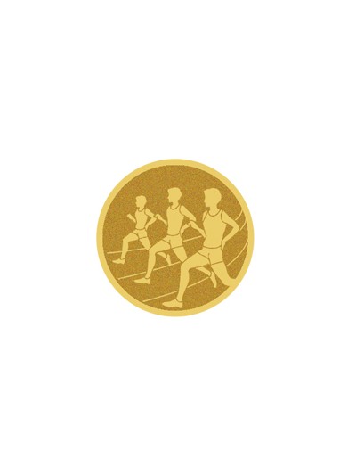 25/26 DISCO DORADO AUTOADHESIVA ATLETISMO Ø 2,5 CM