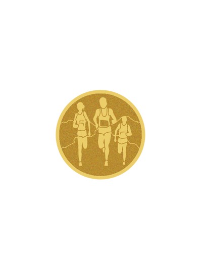 25/26 DISCO DORADO AUTOADHESIVA ATLETISMO Ø 2,5 CM