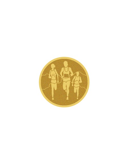 25/26 DISCO DORADO AUTOADHESIVA ATLETISMO Ø 2,5 CM