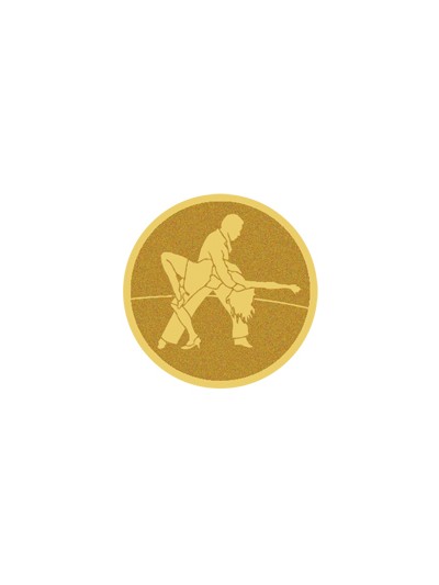 25/26 DISCO DORADO AUTOADHESIVA BAILE Ø 2,5 CM