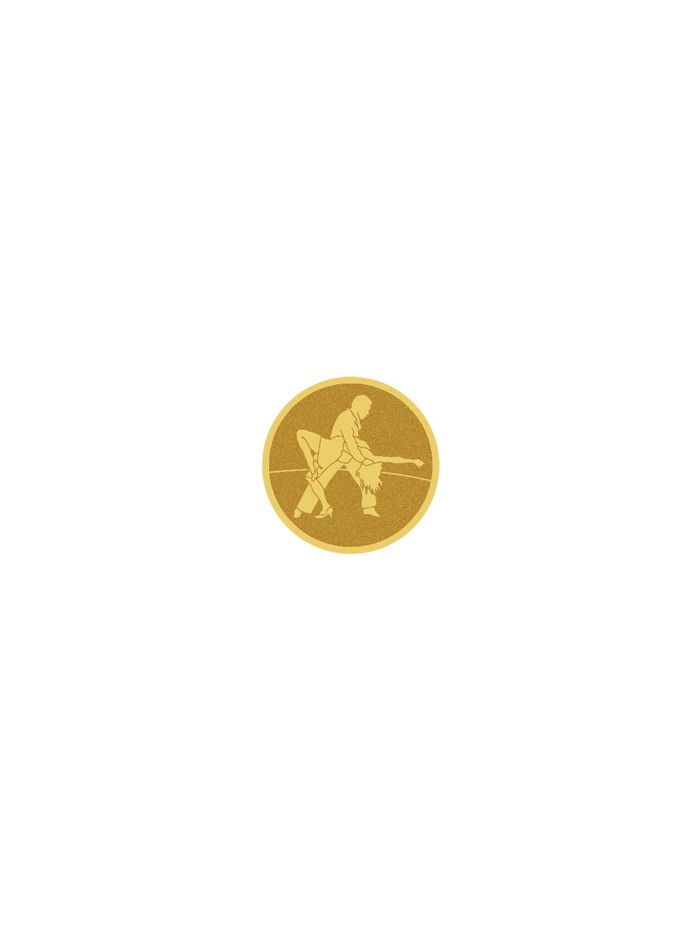 25/26 DISCO DORADO AUTOADHESIVA BAILE Ø 2,5 CM