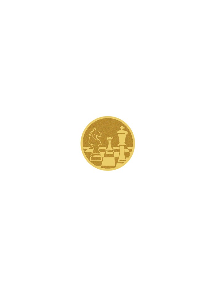 25/26 DISCO DORADO AUTOADHESIVA AJEDREZ Ø 2,5 CM
