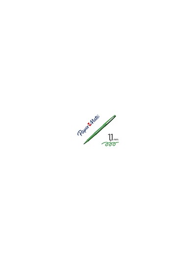 Rotulador paper mate flair original punta fibra verde