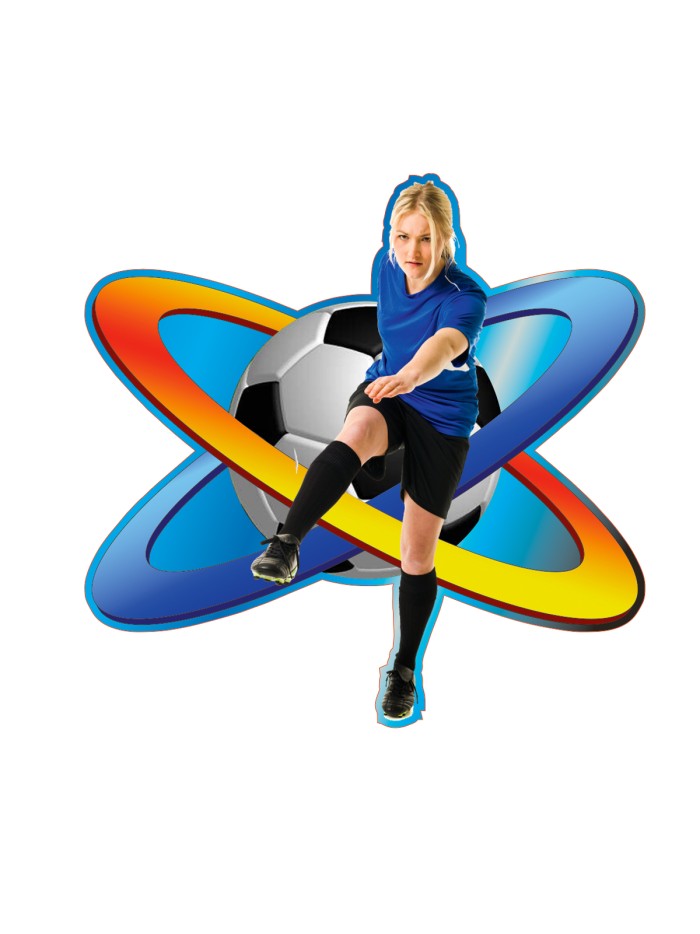 25/26 APLIQUE MADERA FUTBOL  FEMENINO  8 CM