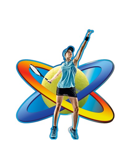 25/26 APLIQUE MADERA TENIS FEMENINO 8 CM