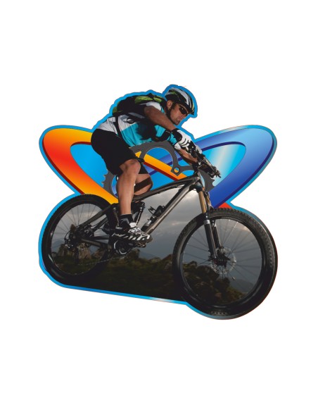 25/26 APLIQUE MADERA CICLISMO 8 CM