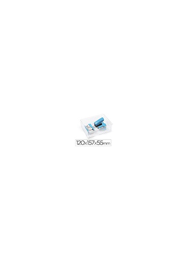 Organizador de sobremesa plasticforte transparente n 2 120x157x55 mm