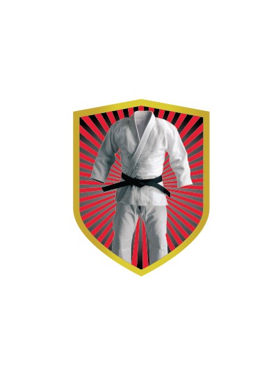 25/26 APLIQUE ALUMINIO KARATE