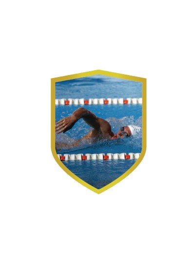 25/26 APLIQUE ALUMINIO NATACION