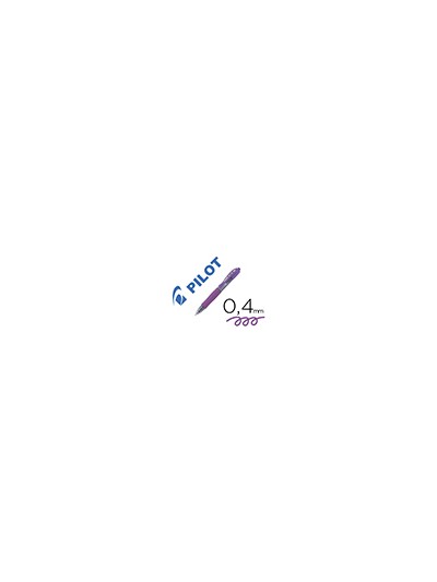 Boligrafo pilot g-2 pixie violeta tinta gel retractil sujecion de caucho
