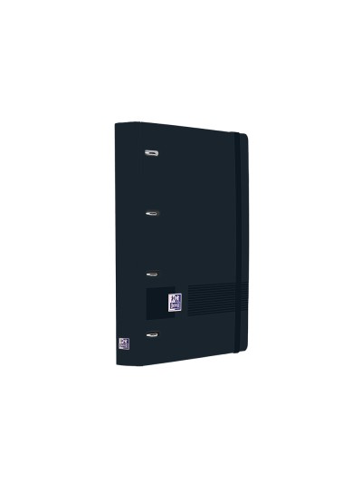 Archivador oxford eurobinder+ live&go polyfoam din a4+ 120 hojas horizontal color negro
