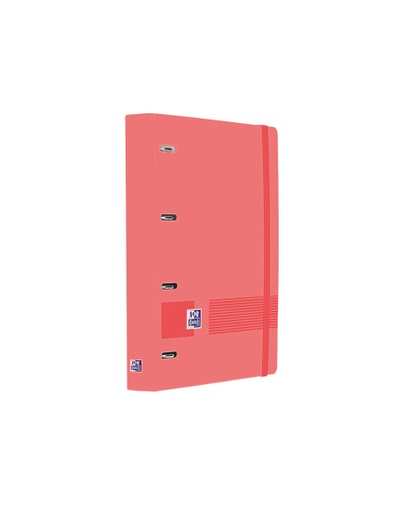 Carpeta 4 anillas oxford europeanbinder live&go tapa polifoam din a4 + recambio 120 hojas cuadro 5 mm sandia