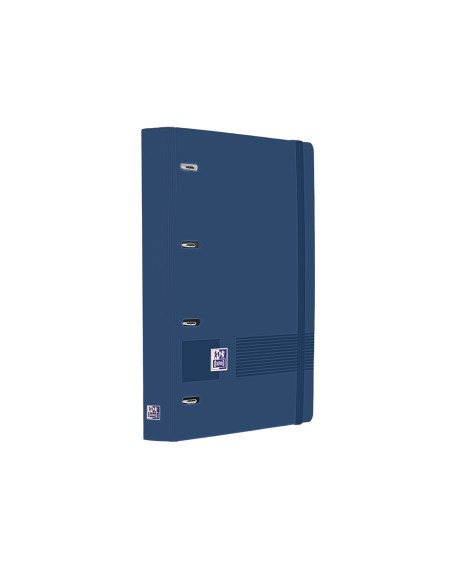 Carpeta 4 anillas oxford europeanbinder live&go tapa polifoam din a4 + recambio 120 hojas cuadro 5 mm azul