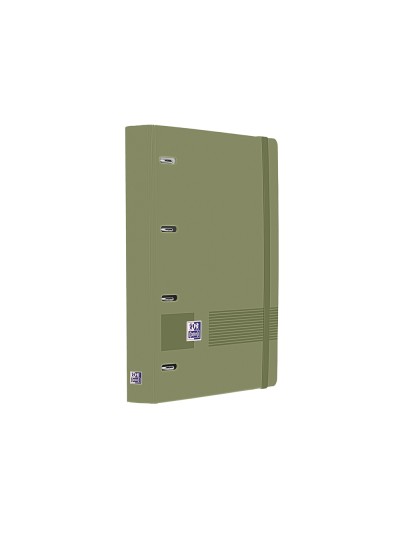 Carpeta 4 anillas oxford europeanbinder live&go tapa polifoam din a4 + recambio 120 hojas cuadro 5 mm verde
