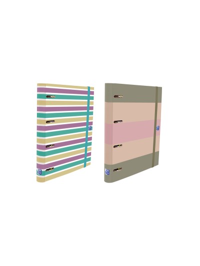 Carpeta 4 anillas oxford europeanbinder tapa extradura din a4 + recambio 120 hojas cuadro 5 mm