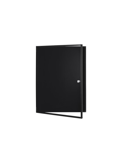 Vitrina de anuncios bi-office new gen magnetica acero lacado 9xa4 para interior color negro 696x933x36 mm