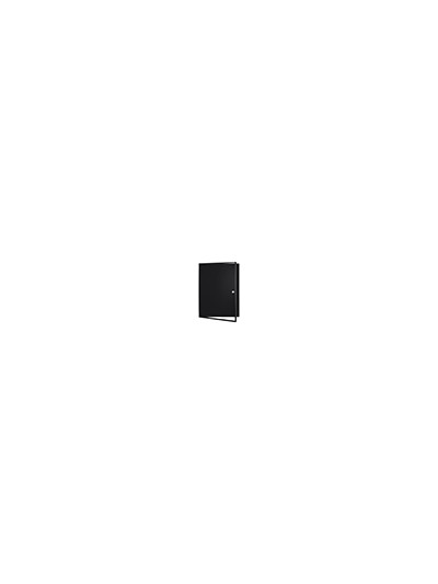 Vitrina de anuncios bi-office new gen magnetica acero lacado 9xa4 para interior color negro 696x933x36 mm