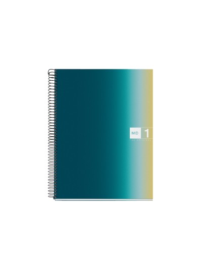 Cuaderno espiral miquelrius din a4 80 hojas 90 gr cuadro 5 mm tapa forrada aurora iceland