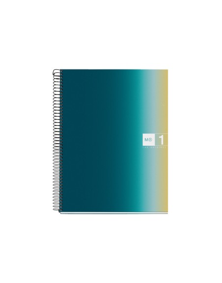 Cuaderno espiral miquelrius din a4 80 hojas 90 gr cuadro 5 mm tapa forrada aurora iceland