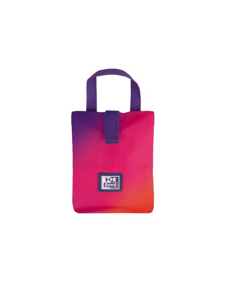 Bolso sandwich oxford bag sunset gradient con asa y cierre velcro 110x200 mm