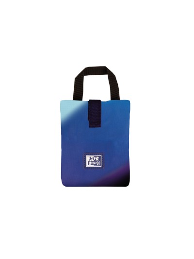 Bolso sandwich oxford bag space gradient con asa y cierre velcro color azul 110x200 mm