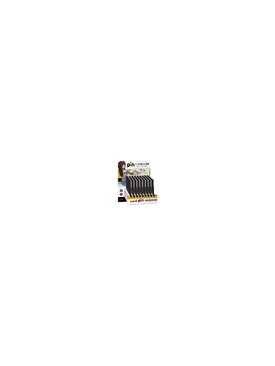 Expositor rotulador uniball pin calibrado micrometrico color negro expositor de 54 unidades surtidas