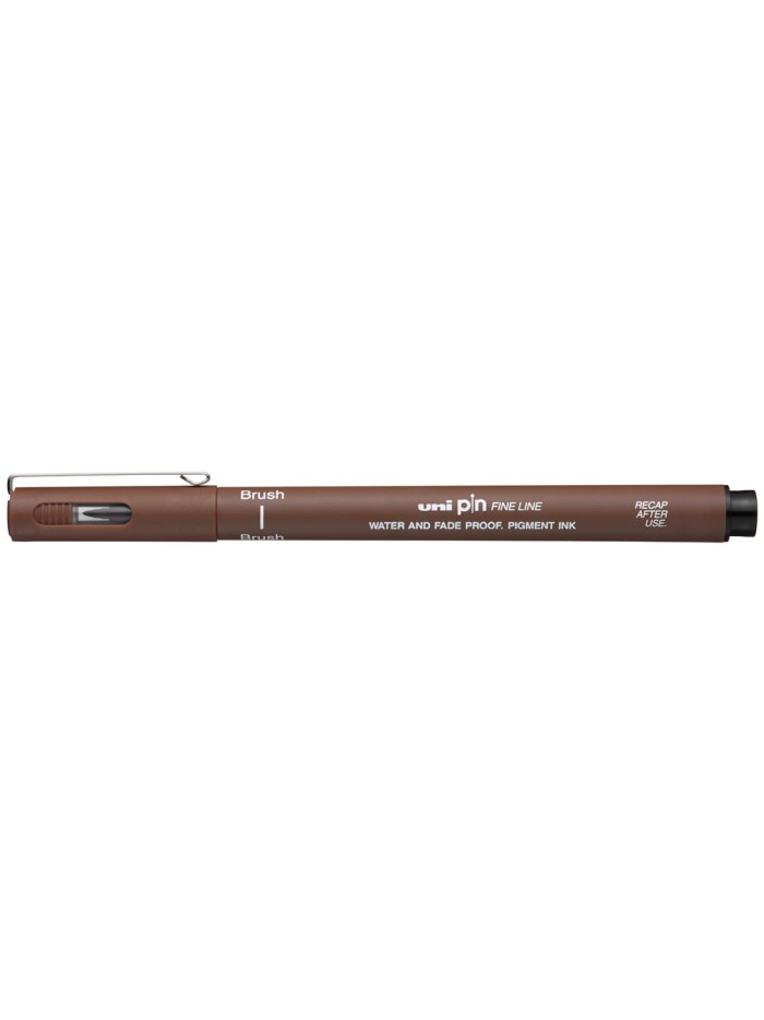 Rotulador uniball pin br-200 punta de pincel fino sepia Rotulador uniball pin br-200 punta de pincel fino sepia