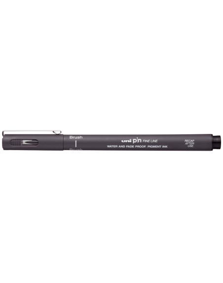 Rotulador uniball pin br-200 punta de pincel fino gris oscuro